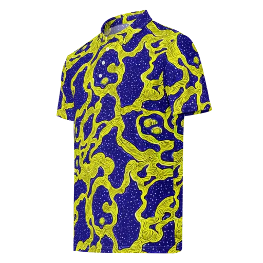 Sunlit Spiral on a Men's Slim Fit Polo Shirt