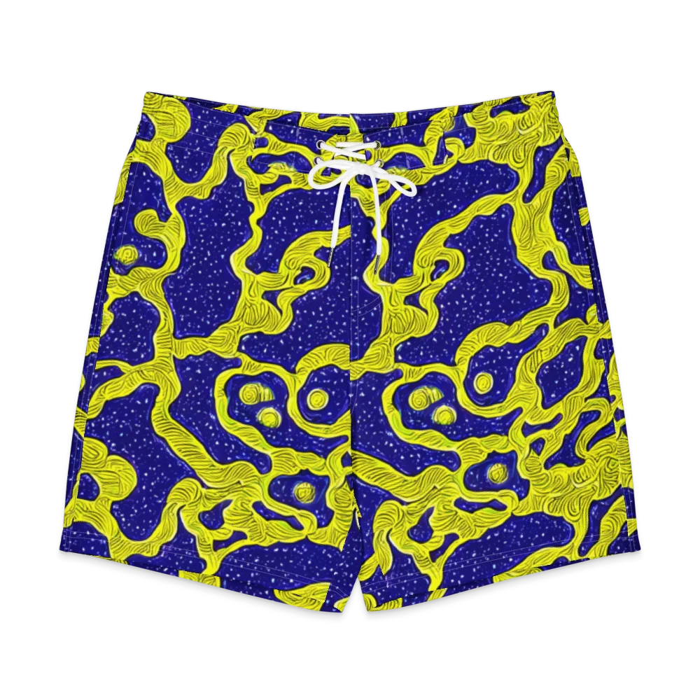 Sunlit Spiral on Men's Board Shorts — Front