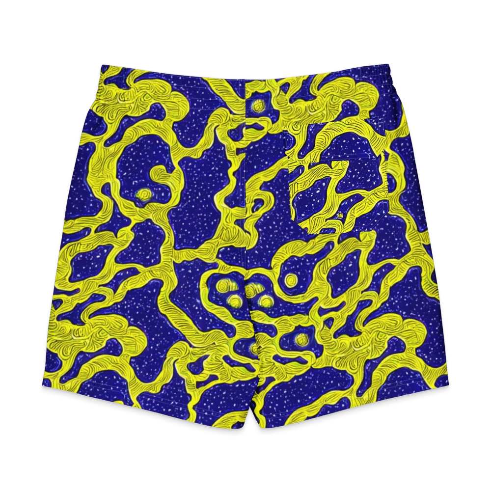 Sunlit Spiral on Men's Board Shorts — Back