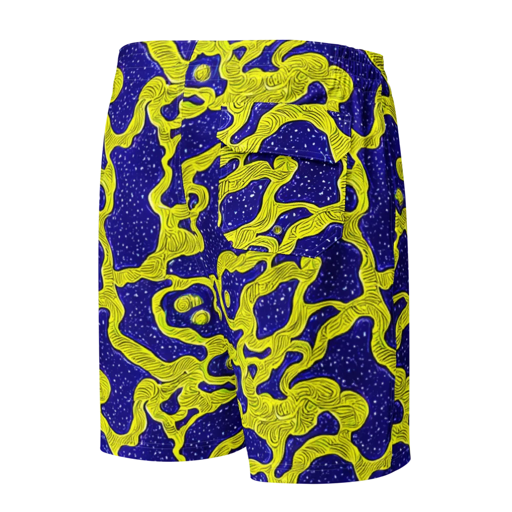 Sunlit Spiral on Men's Board Shorts — Back