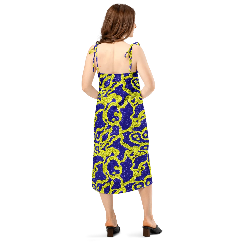 Sunlit Spiral on Slip Dress — Back