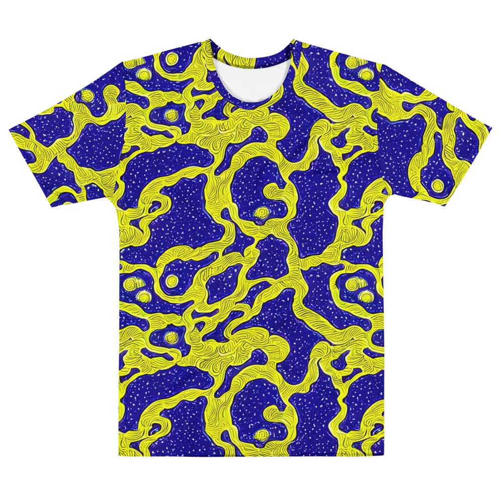 Sunlit Spiral on Men's Cotton Crew Neck T-Shirt — Front