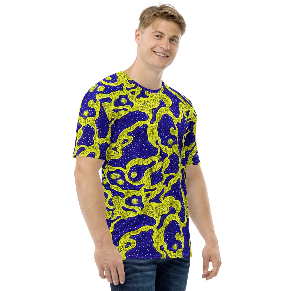 Sunlit Spiral on Men's Crew Neck T-Shirt — Right