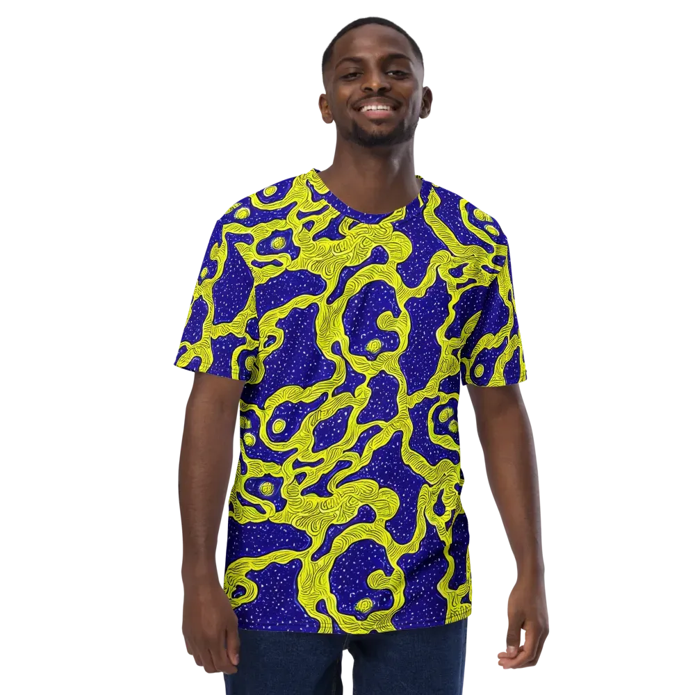 Sunlit Spiral on Men's Crew Neck T-Shirt — Front