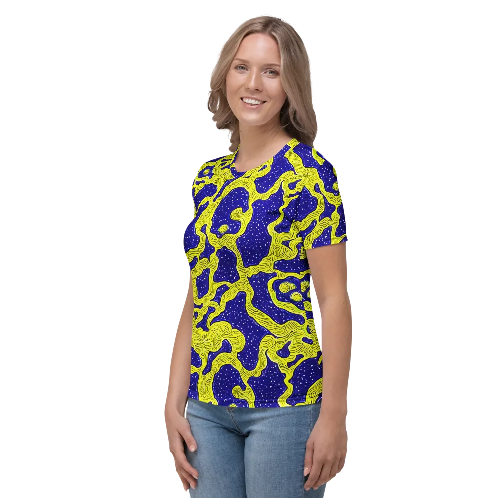Sunlit Spiral on Women's Crew Neck T-Shirt — Left