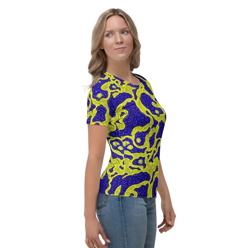 Sunlit Spiral on Women's Crew Neck T-Shirt — Right