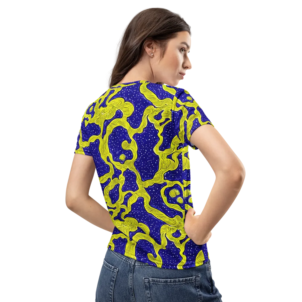 Sunlit Spiral on Women's Crew Neck T-Shirt — Back