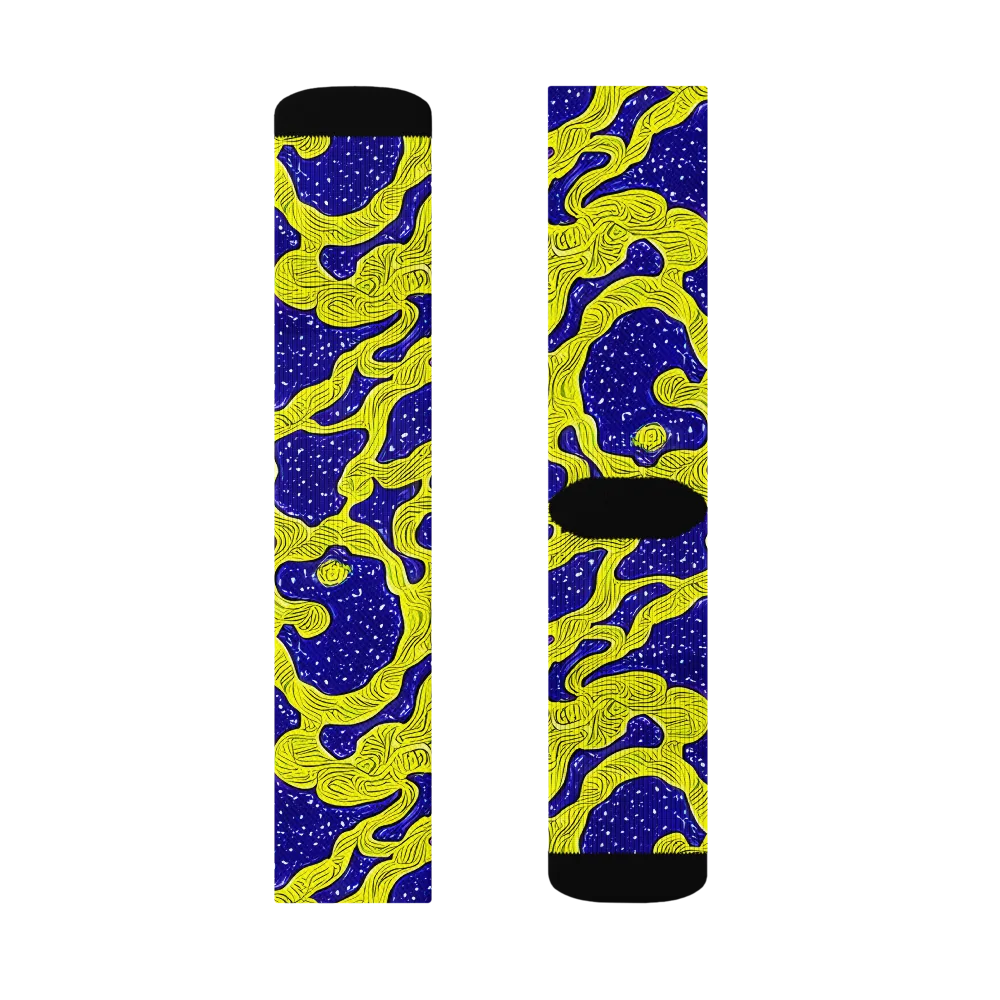 Sunlit Spiral on Socks — Right Sock