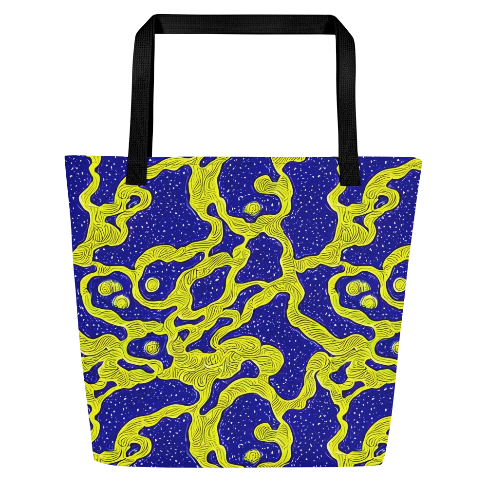 Sunlit Spiral on Large Tote Bag W/ Pocket — Front