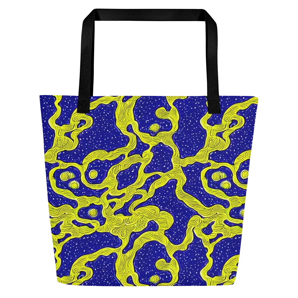 Sunlit Spiral on Large Tote Bag W/ Pocket — Front