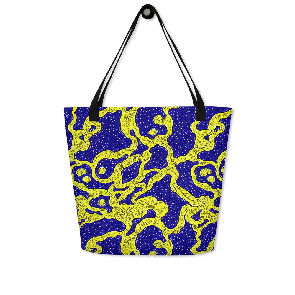 Sunlit Spiral on Large Tote Bag W/ Pocket — Front