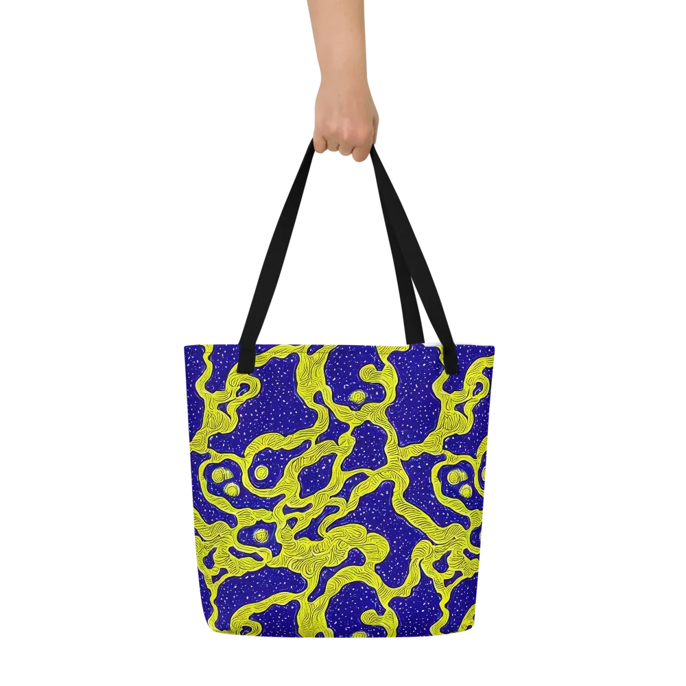 Sunlit Spiral on Large Tote Bag W/ Pocket — Front