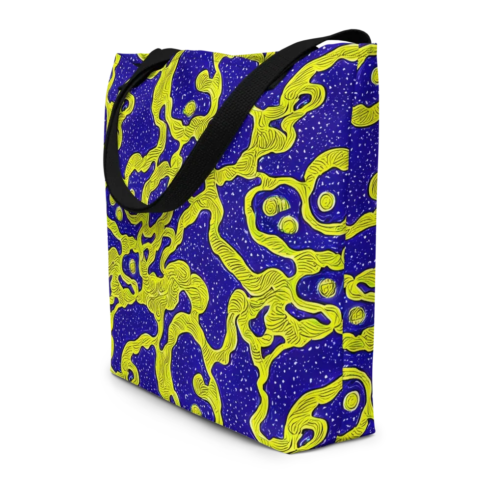 Sunlit Spiral on Large Tote Bag W/ Pocket — Front