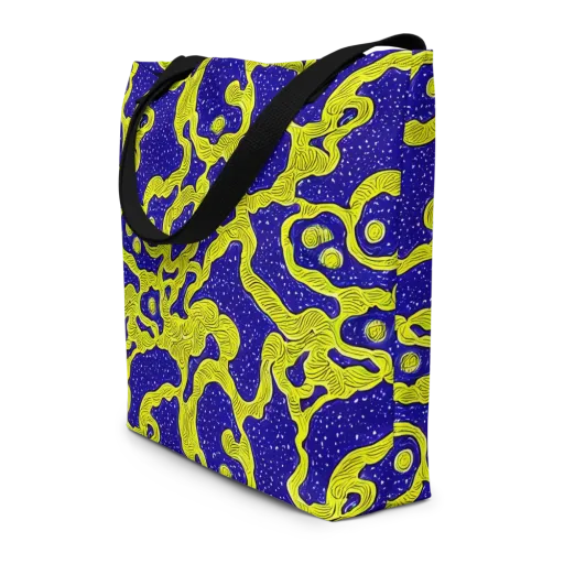 Sunlit Spiral on a Large Tote Bag W/ Pocket
