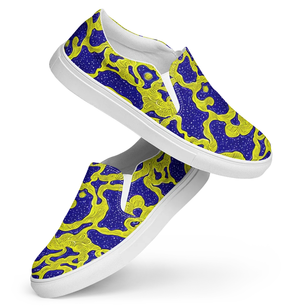 Sunlit Spiral on Women's Slip-On Canvas Shoes — Front