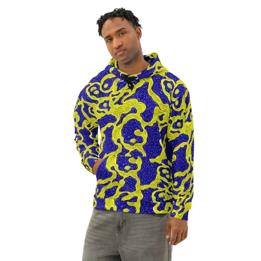 Sunlit Spiral on a Cotton Hoodie