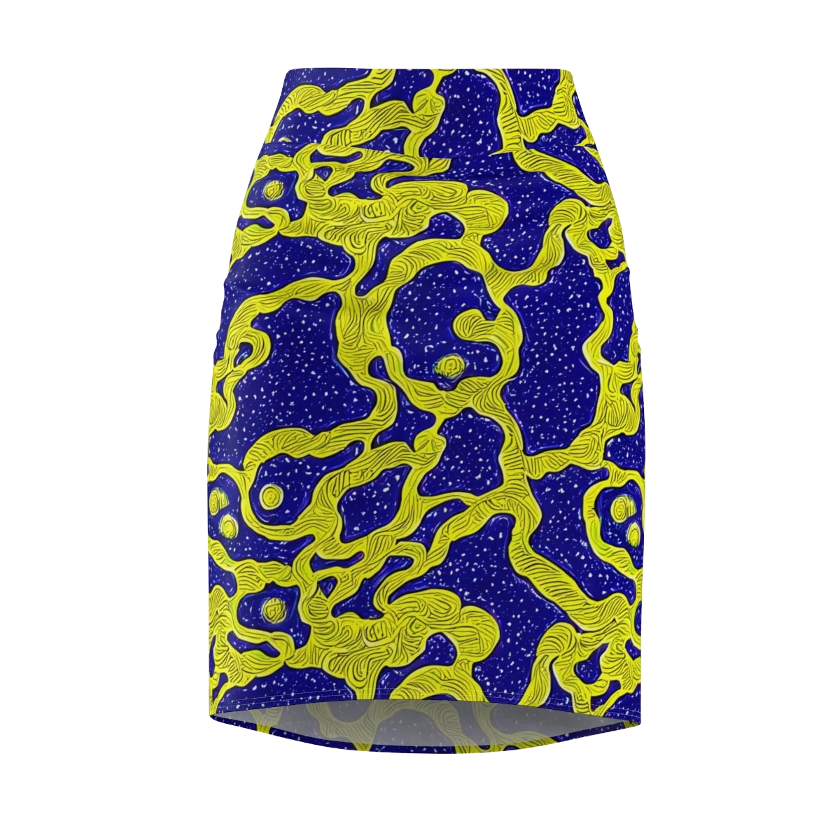 Sunlit Spiral on Pencil Skirt — Front