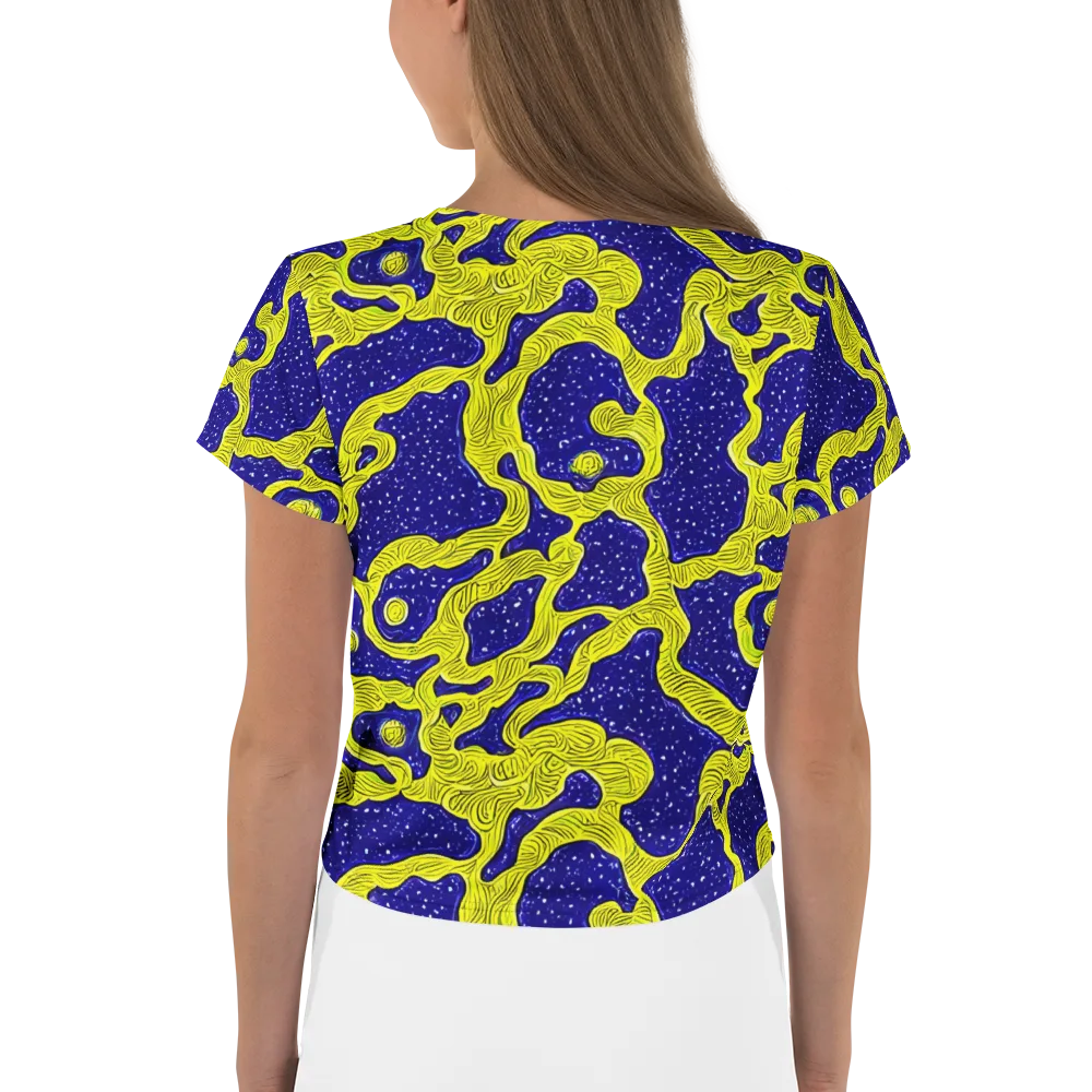 Sunlit Spiral on Crop Tee — Back