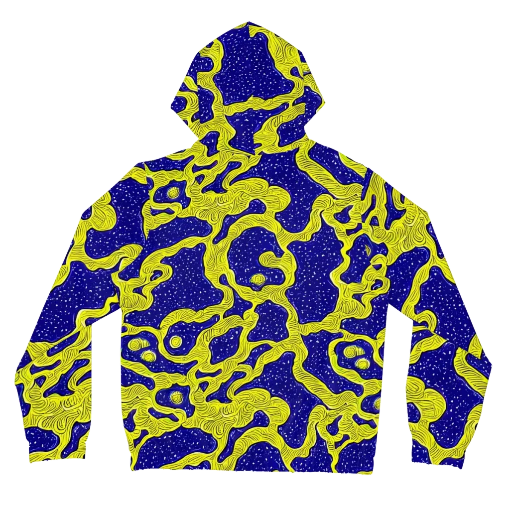 Sunlit Spiral on Women's Full-Zip Hoodie — Back