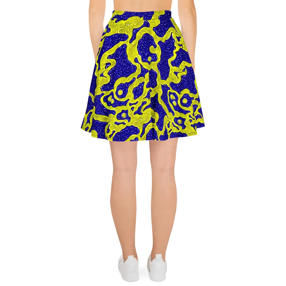 Sunlit Spiral on Skater Skirt — Back