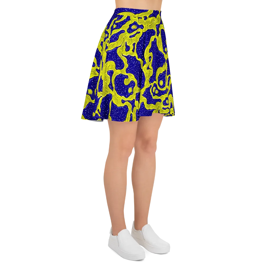 Sunlit Spiral on Skater Skirt — Right