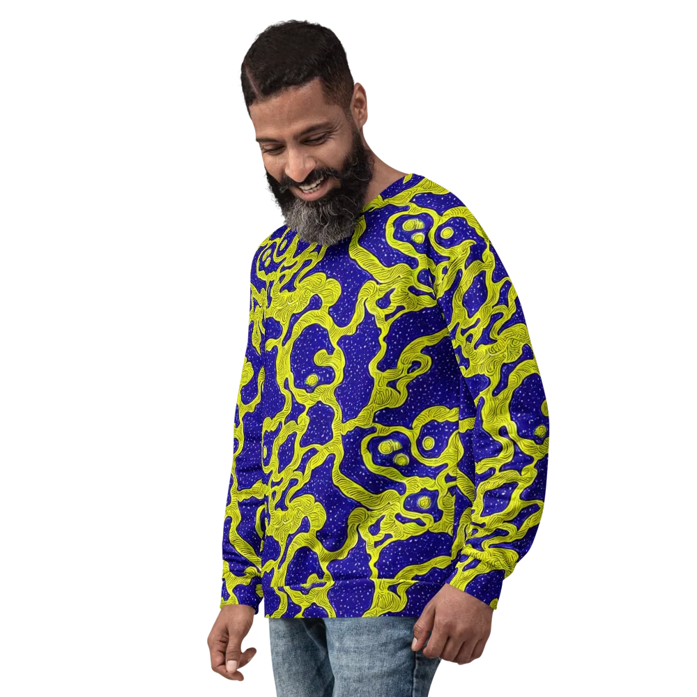 Sunlit Spiral on Sweatshirt — Left Front