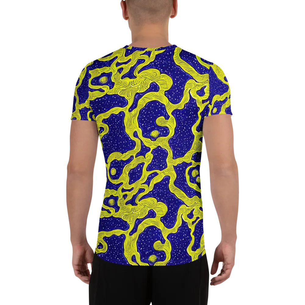 Sunlit Spiral on Men's Athletic T-Shirt — Back