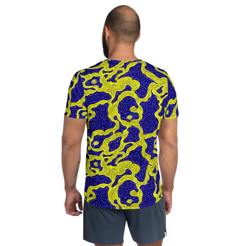 Sunlit Spiral on Men's Athletic T-Shirt — Back