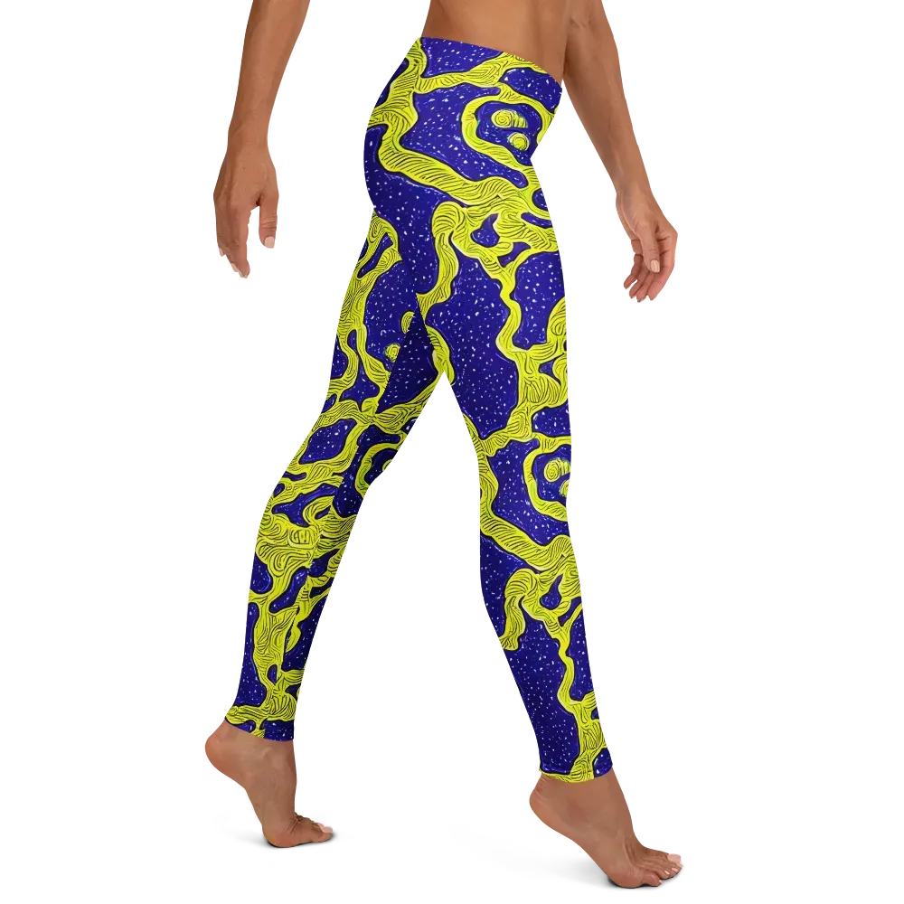 Sunlit Spiral on Leggings — Right
