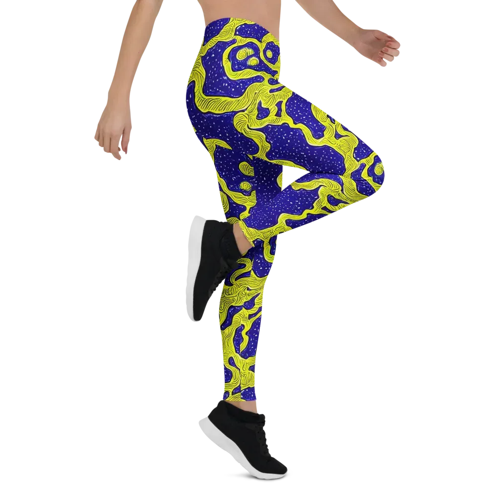 Sunlit Spiral on Leggings — Right