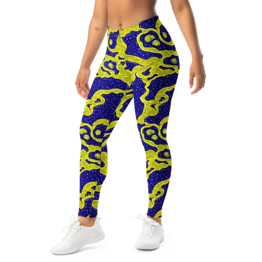 Sunlit Spiral on a Leggings