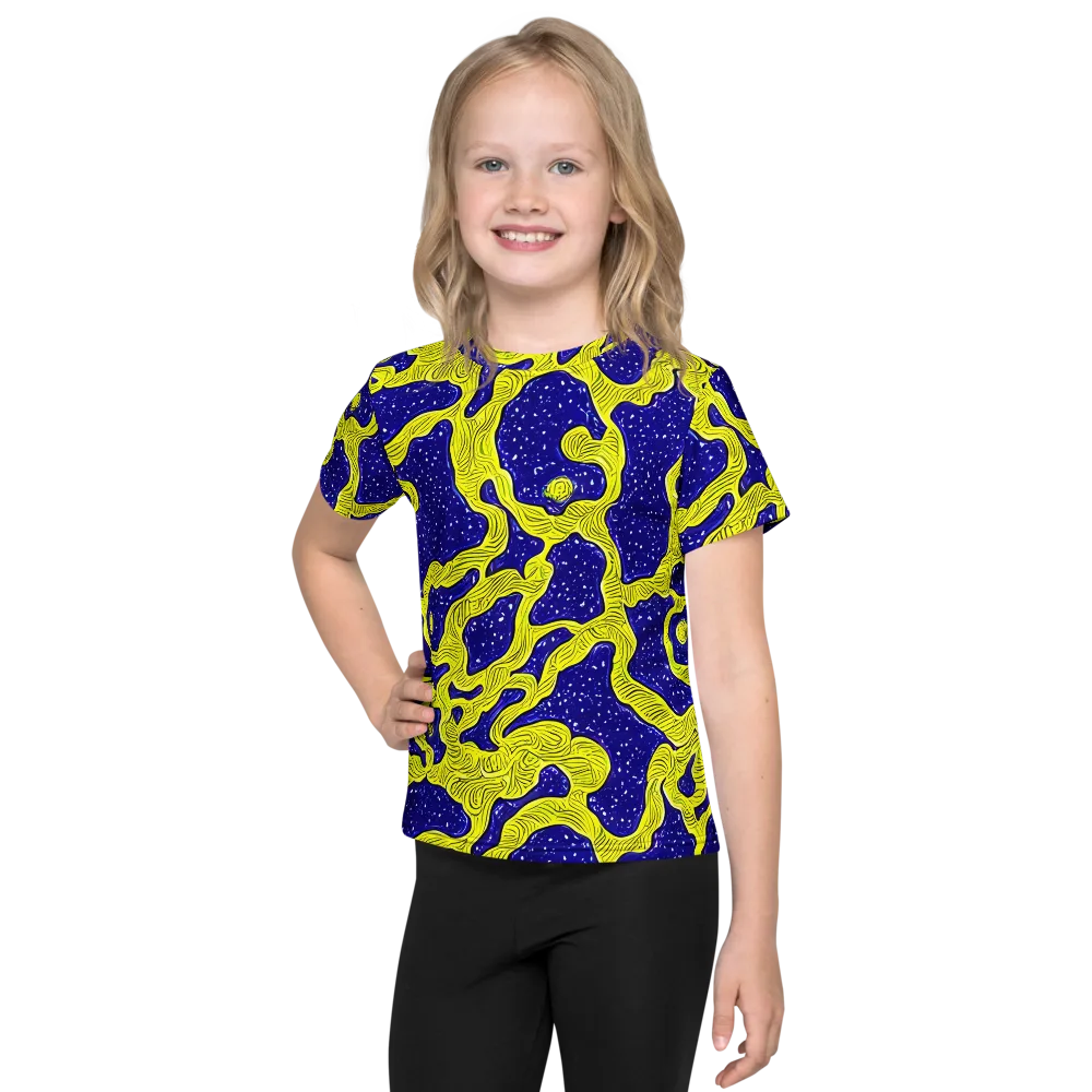 Sunlit Spiral on Kids Crew Neck T-Shirt — Front