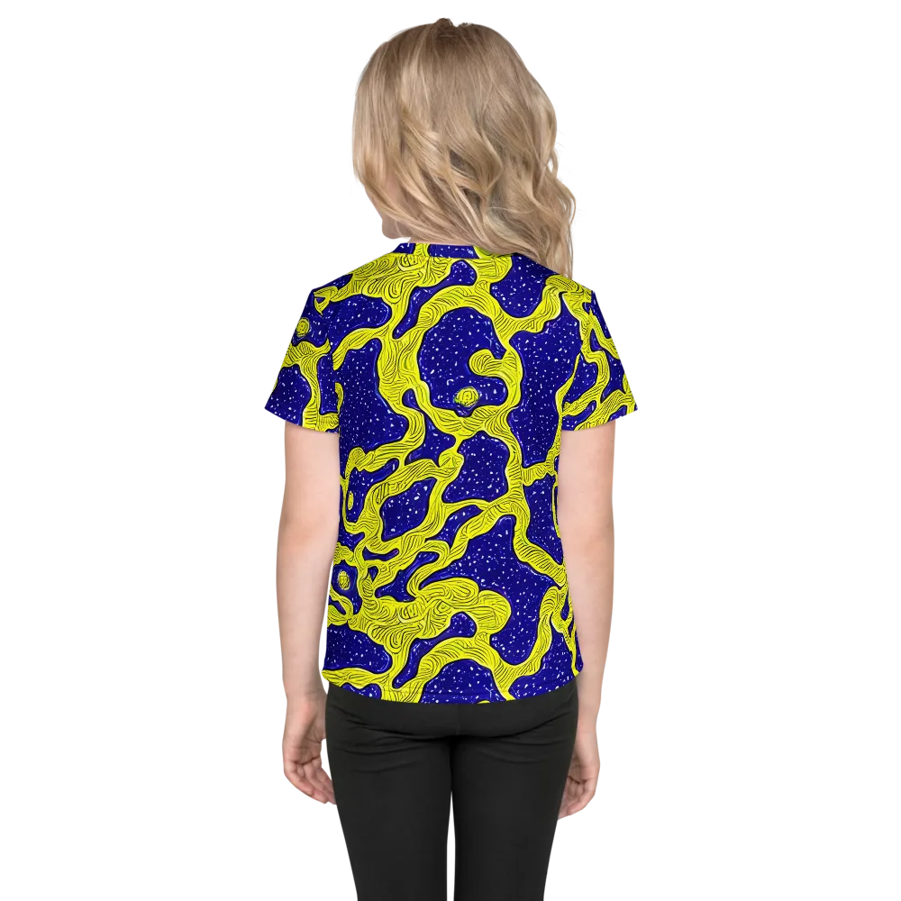 Sunlit Spiral on Kids Crew Neck T-Shirt — Back