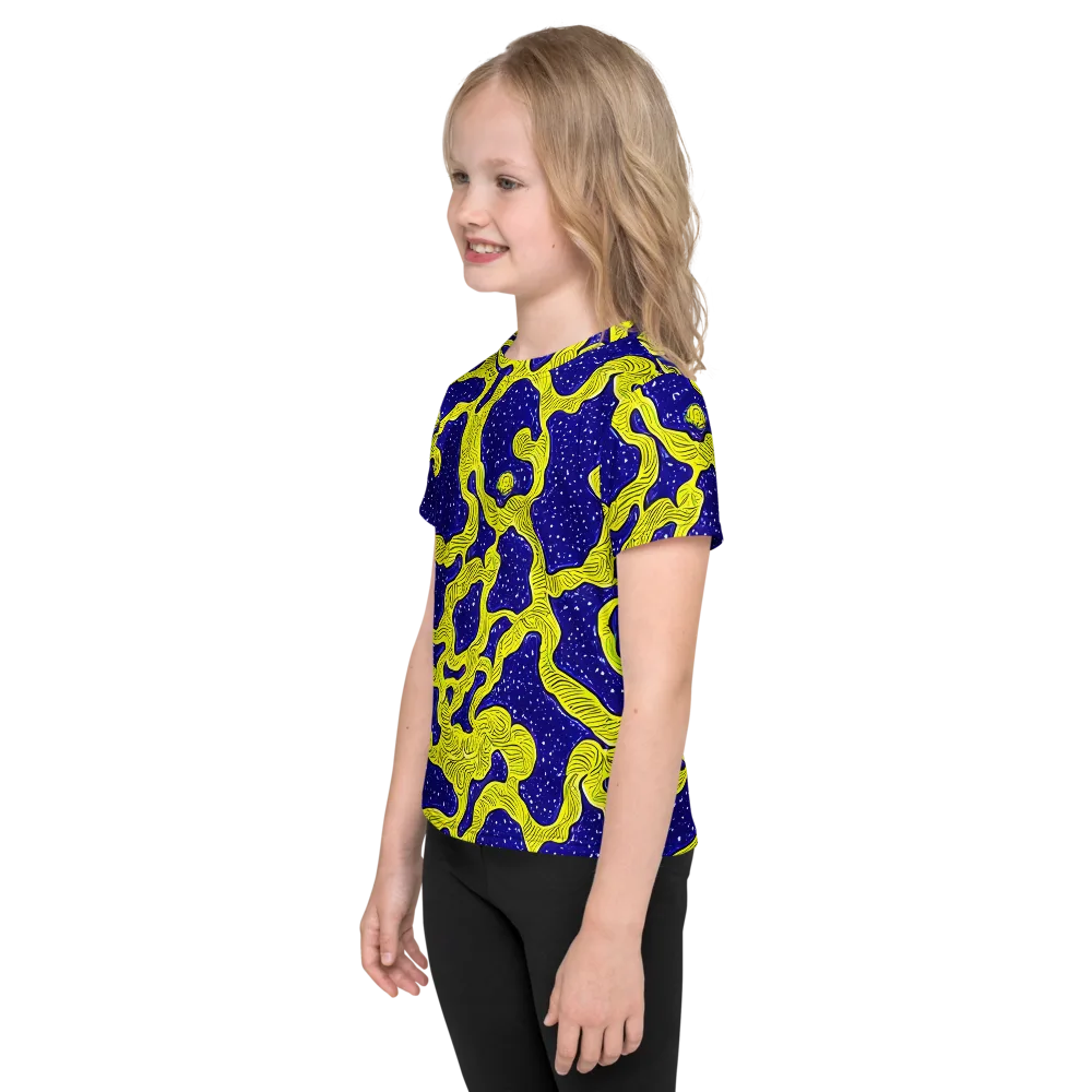 Sunlit Spiral on Kids Crew Neck T-Shirt — Left