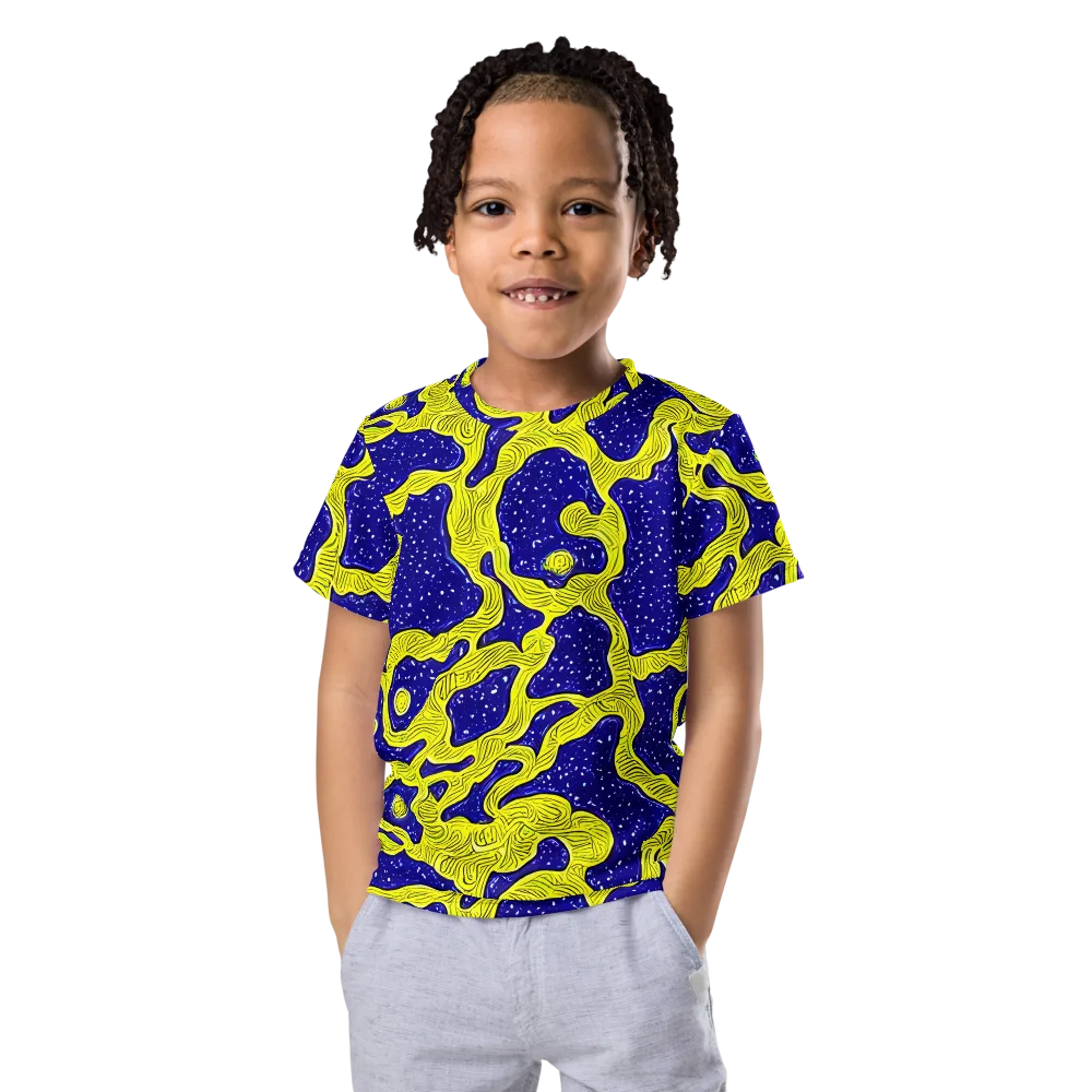 Sunlit Spiral on Kids Crew Neck T-Shirt — Front