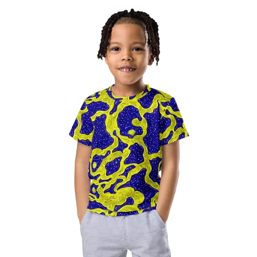 Sunlit Spiral on a Kids Crew Neck T-Shirt