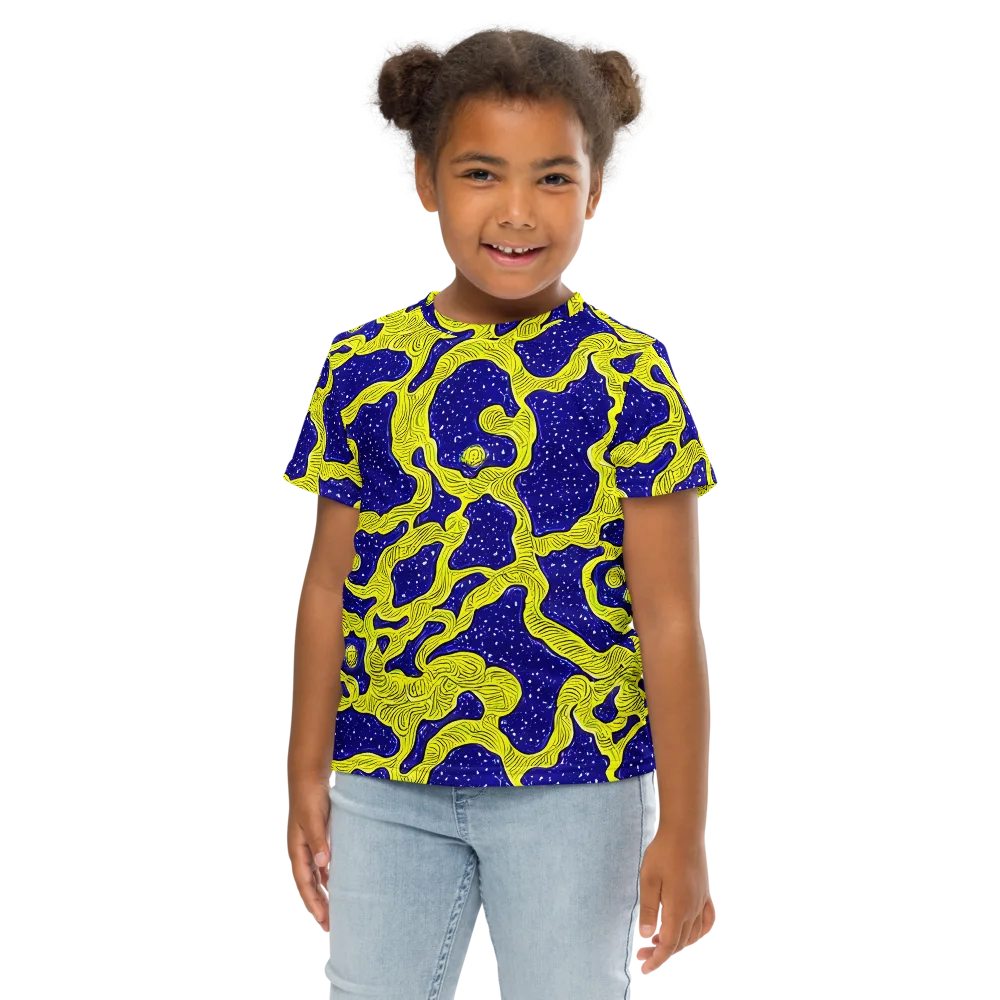Sunlit Spiral on Kids Crew Neck T-Shirt — Front