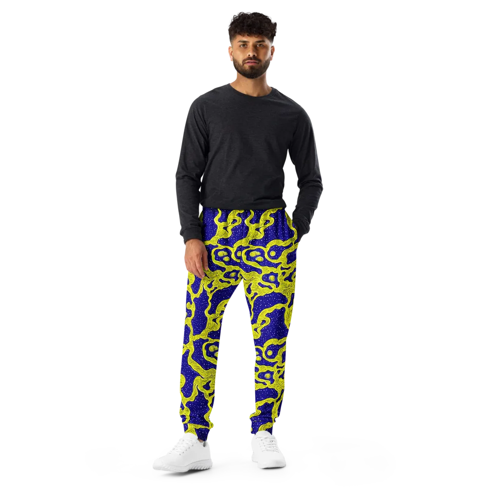 Sunlit Spiral on Men's Joggers — Front