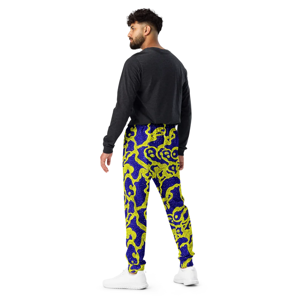 Sunlit Spiral on Men's Joggers — Back