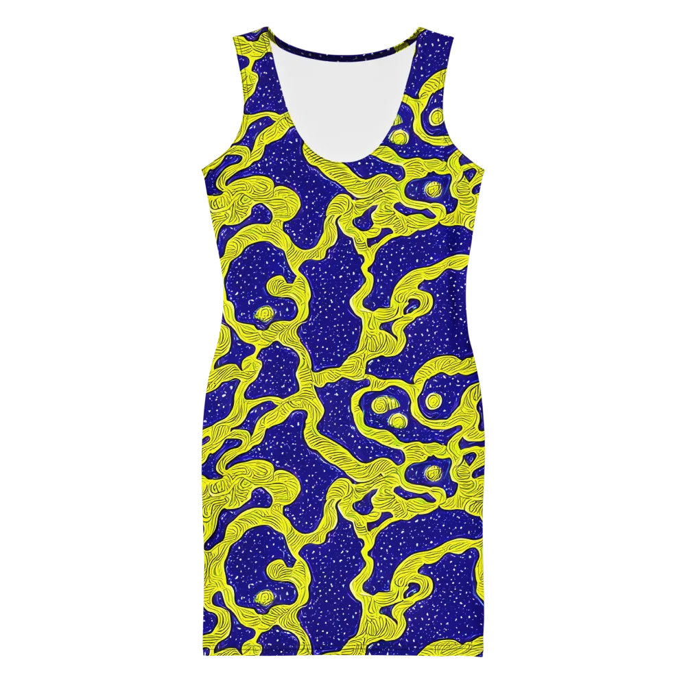 Sunlit Spiral on Bodycon Dress — Front