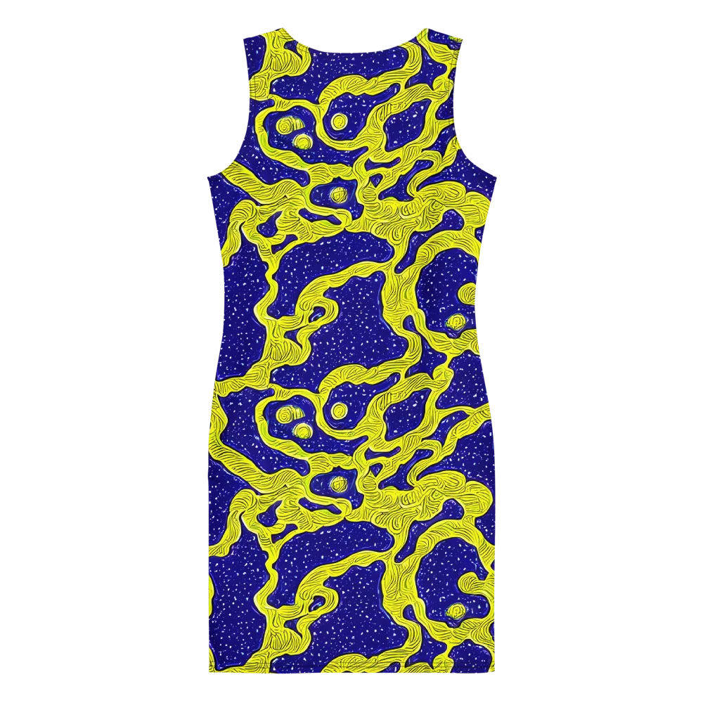 Sunlit Spiral on Bodycon Dress — Back