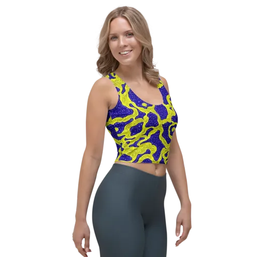 Sunlit Spiral on a Crop Top