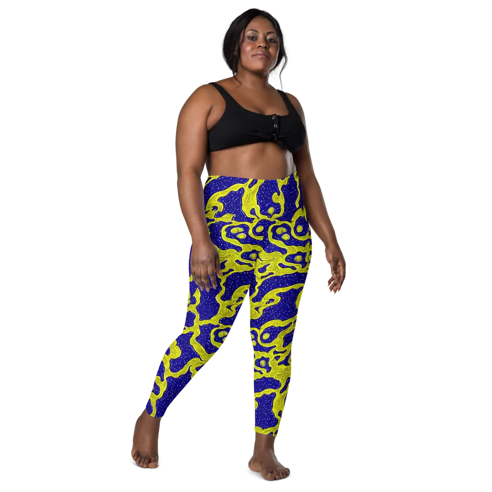 Sunlit Spiral on Leggings with Pockets — Front
