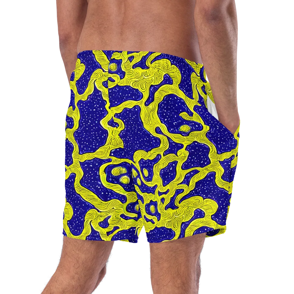 Sunlit Spiral on Swim Trunks — Right Back
