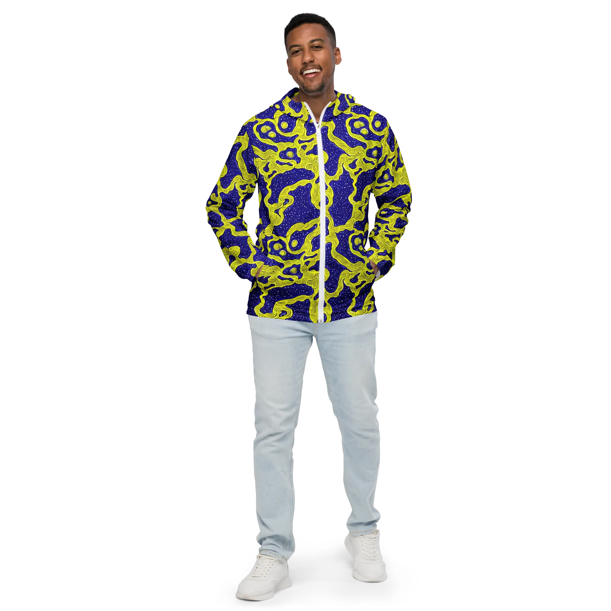Sunlit Spiral on Men's Windbreaker — Front