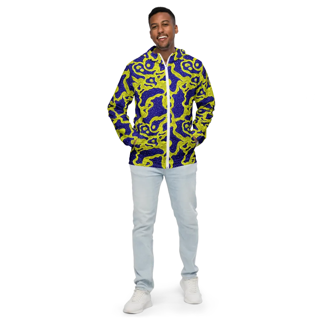 Sunlit Spiral on Men's Windbreaker — Front