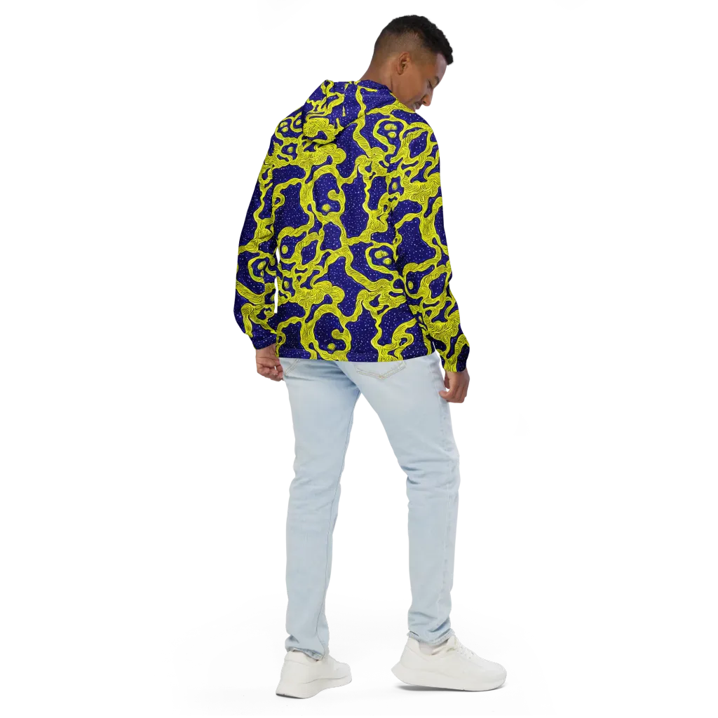 Sunlit Spiral on Men's Windbreaker — Back
