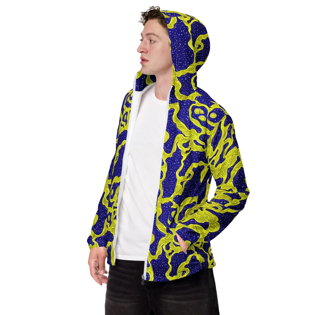 Sunlit Spiral on Men's Windbreaker — Left Front