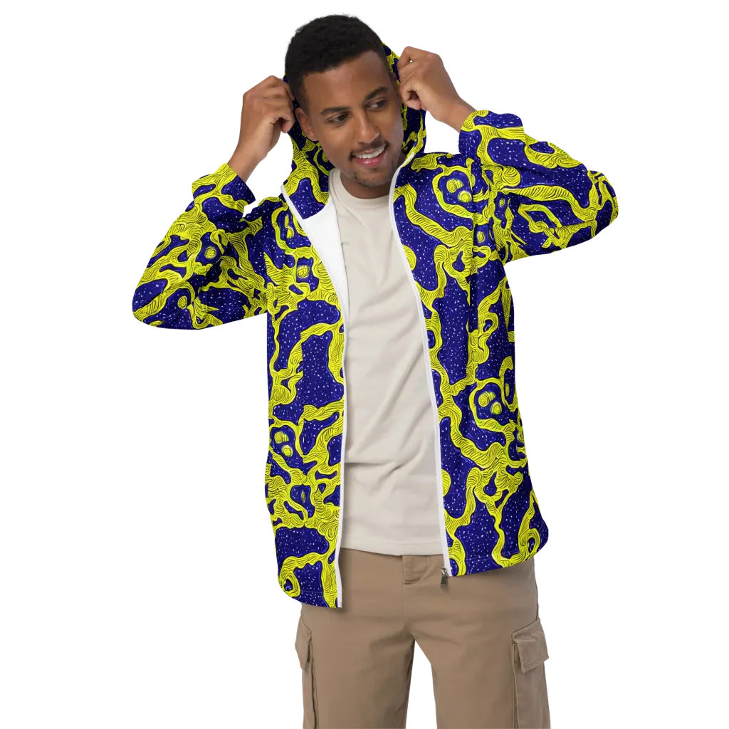 Sunlit Spiral on Men's Windbreaker — Front