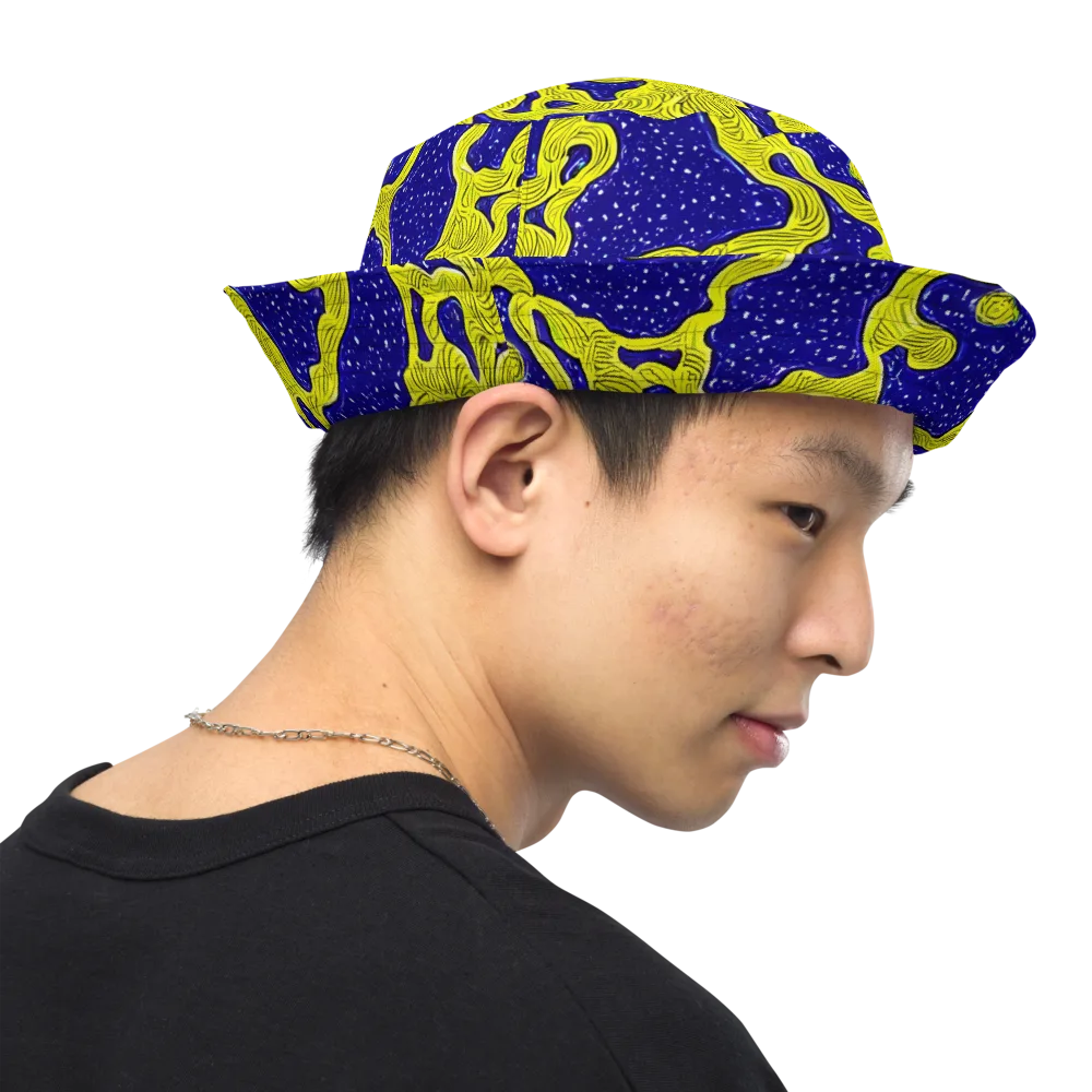 Sunlit Spiral on Reversible Bucket Hat — Right Outside
